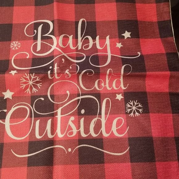 Christmas Pillow Covers Set of 4! NEW Farmhouse Chic 17" X 17" - Picture 6 of 9